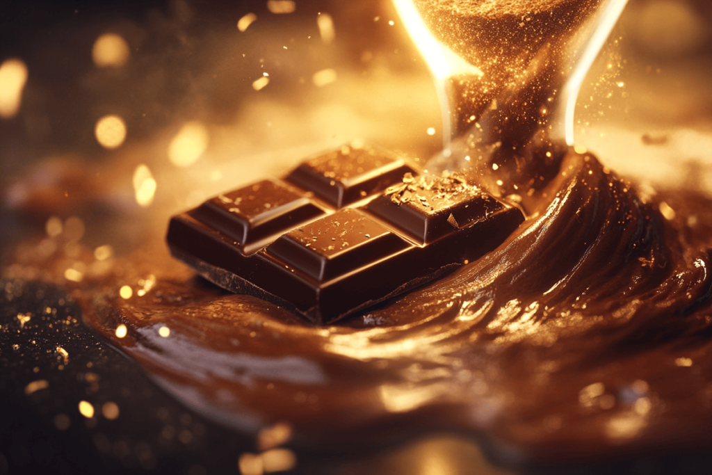 Luxurious Tab Chocolate tablet with glowing effects