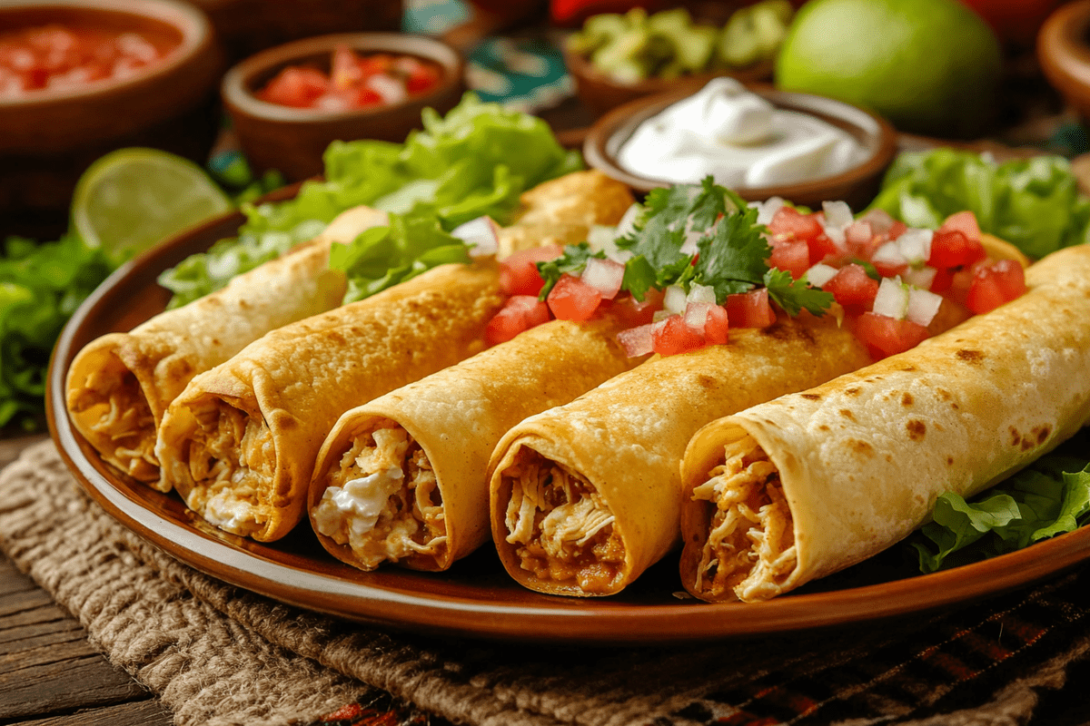 Flautas frying in a skillet - Are flautas always fried?"