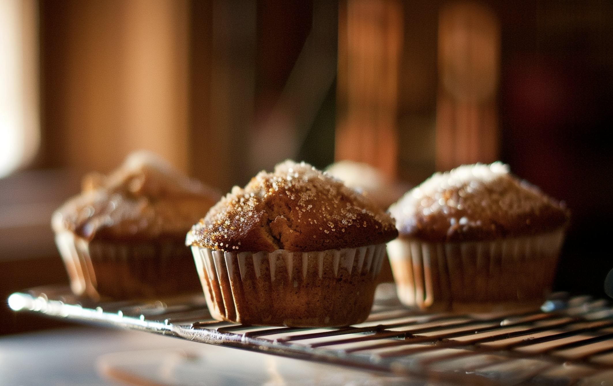 Variety of muffin shapes and tops, demonstrating different ways to describe muffin appearance