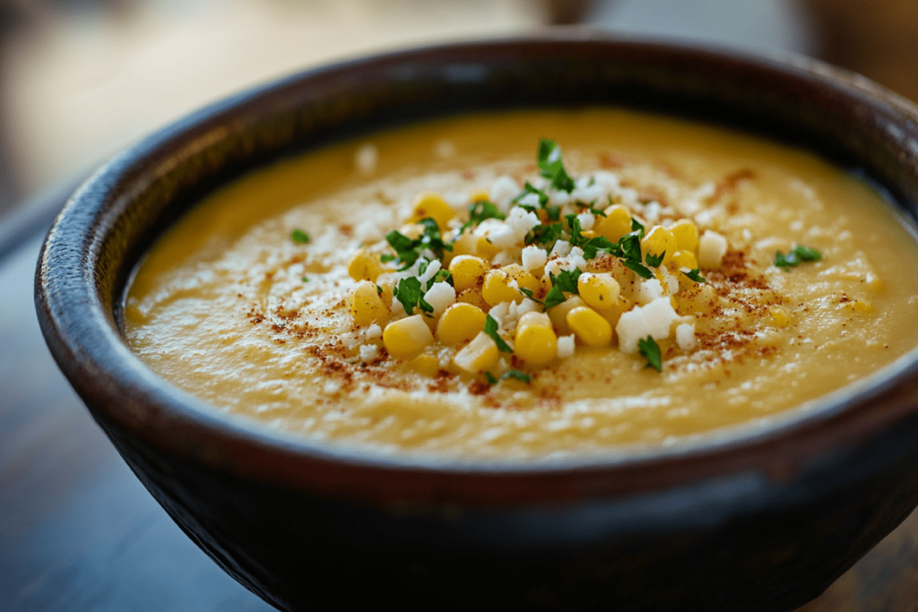 soup recipe Mexican corn chowder Street corn soup Mexican