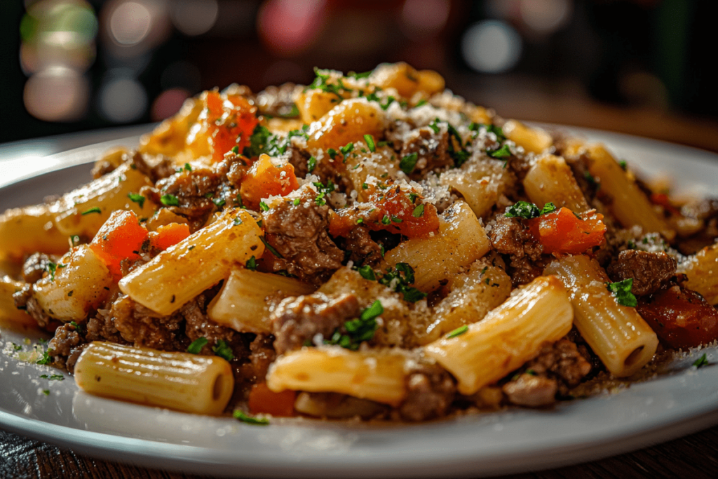 beefaroni Classic beefaroni recipe Easy beefaroni dish Beef