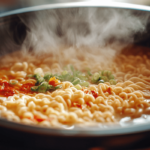 Cook noodles in a slow cooker Uncooked pasta in crock